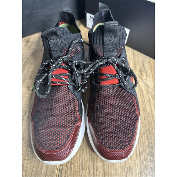 HUGO BOSS EXTREME RUN KNIT Men's Shoes Low Top Sneakers US 8 Carbon Fibre W/Box - Picture 3 of 16